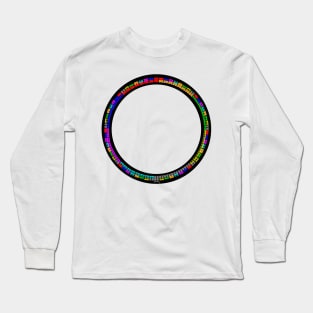 64 symbols circle (colour) Long Sleeve T-Shirt